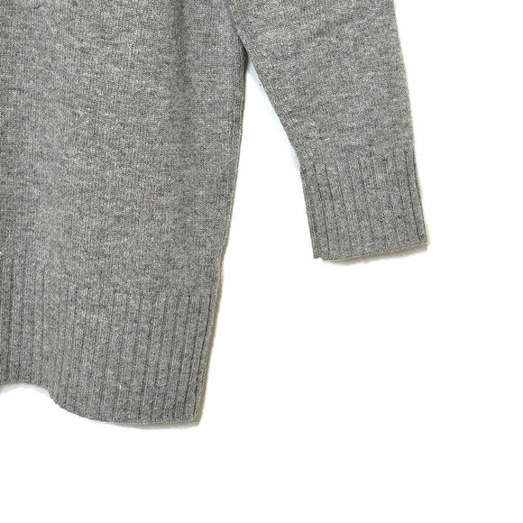 Athleta Wool Cashmere V Neck Long Sleeve Tunic Gray Sweater Cozy Minimalist M - Picture 7 of 16